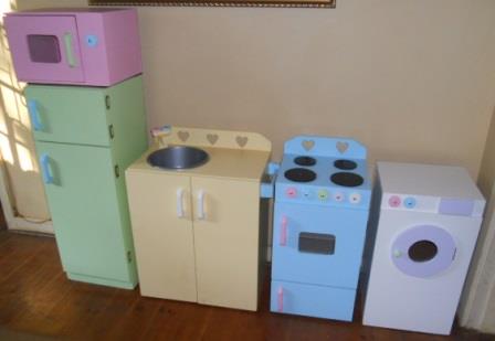 Full kitchen set in beautiful pastel colours
